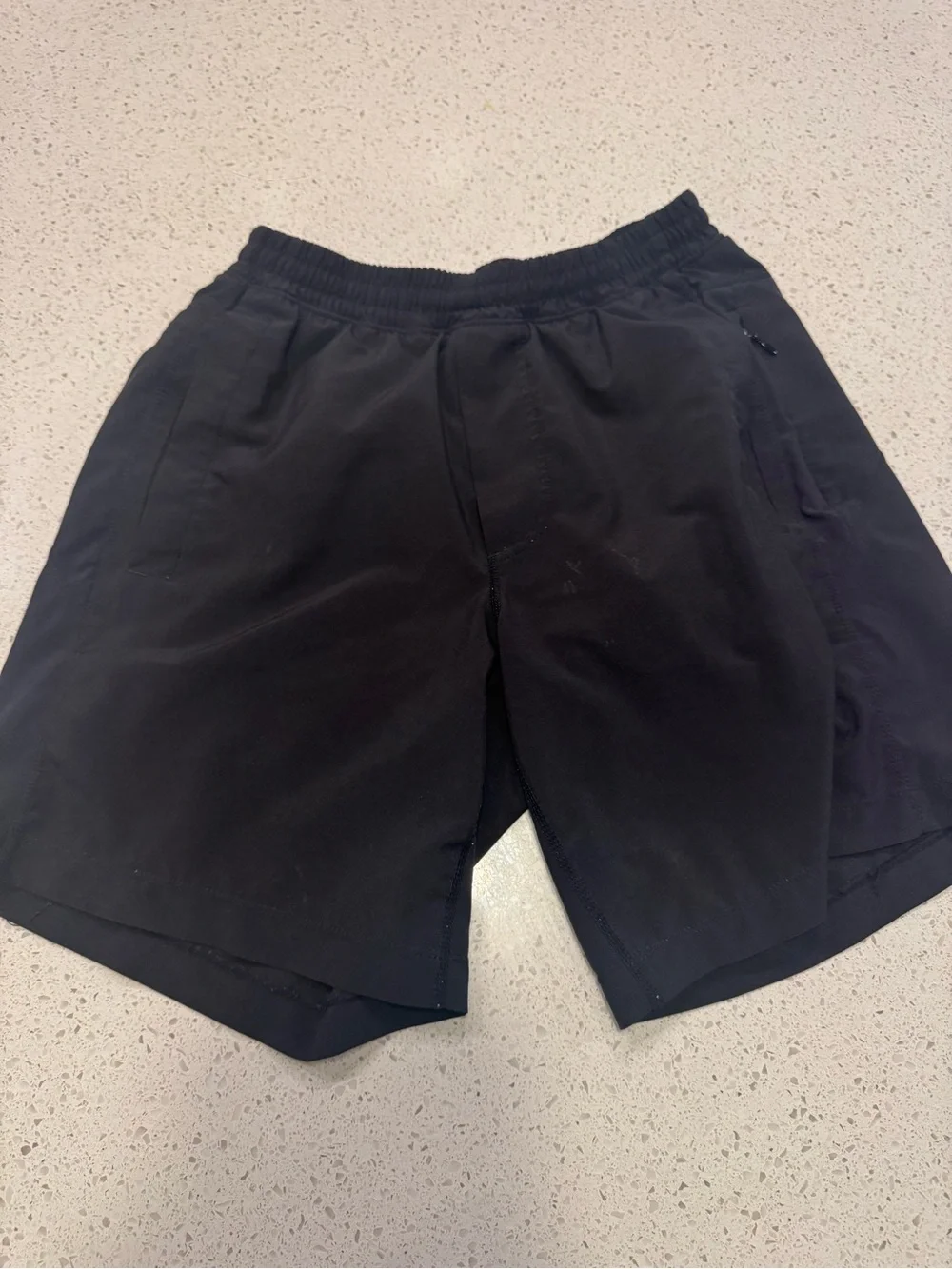 Bird Dog Men’s Small Black Lined Shorts 8” Inseam Athletic Performance Black